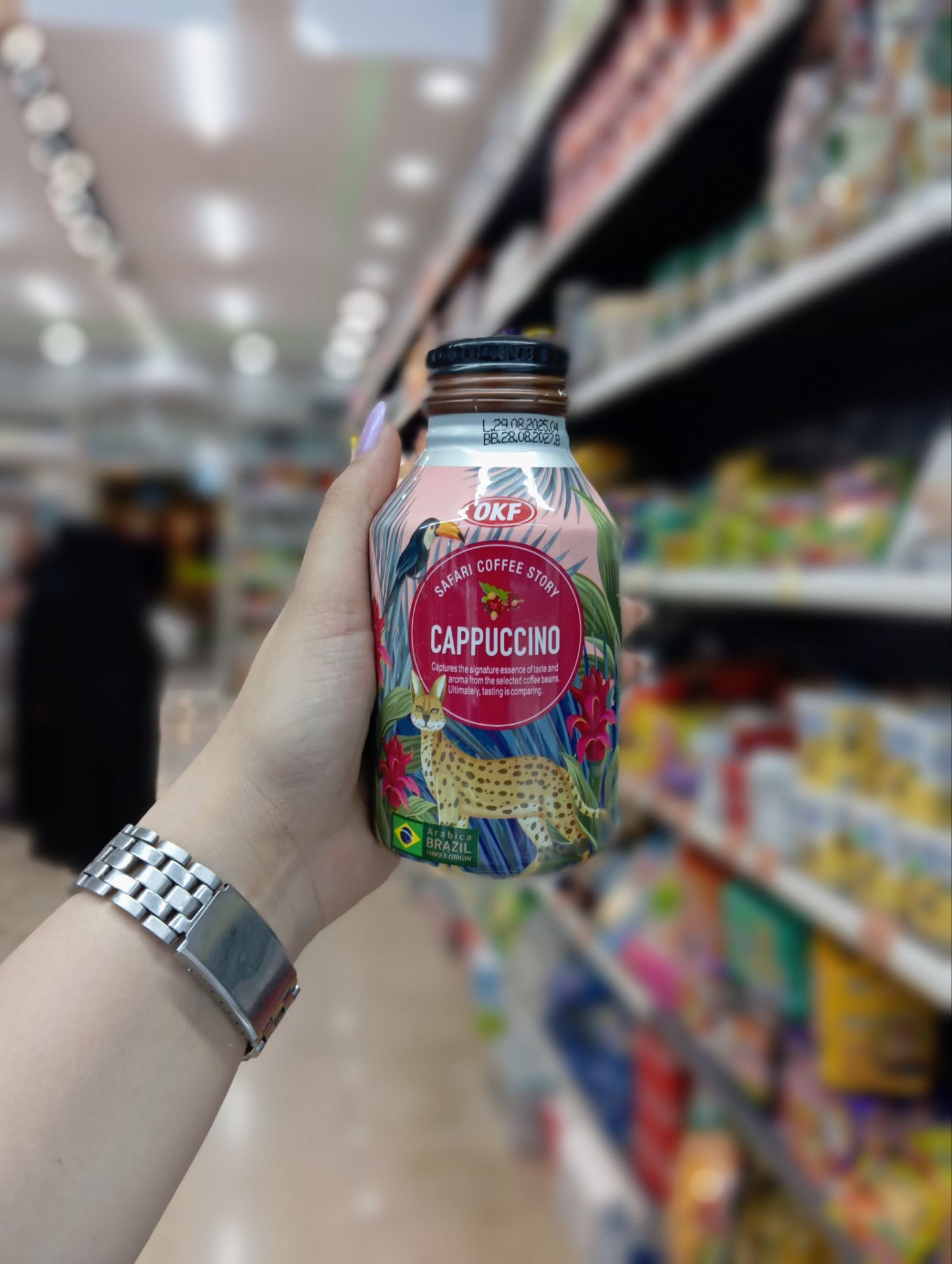 نوشیدنی OKF طعم کاپوچینو اصل اصل