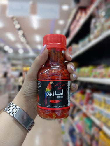 ترشی فلفل قرمز تند آمازون اصل اصل