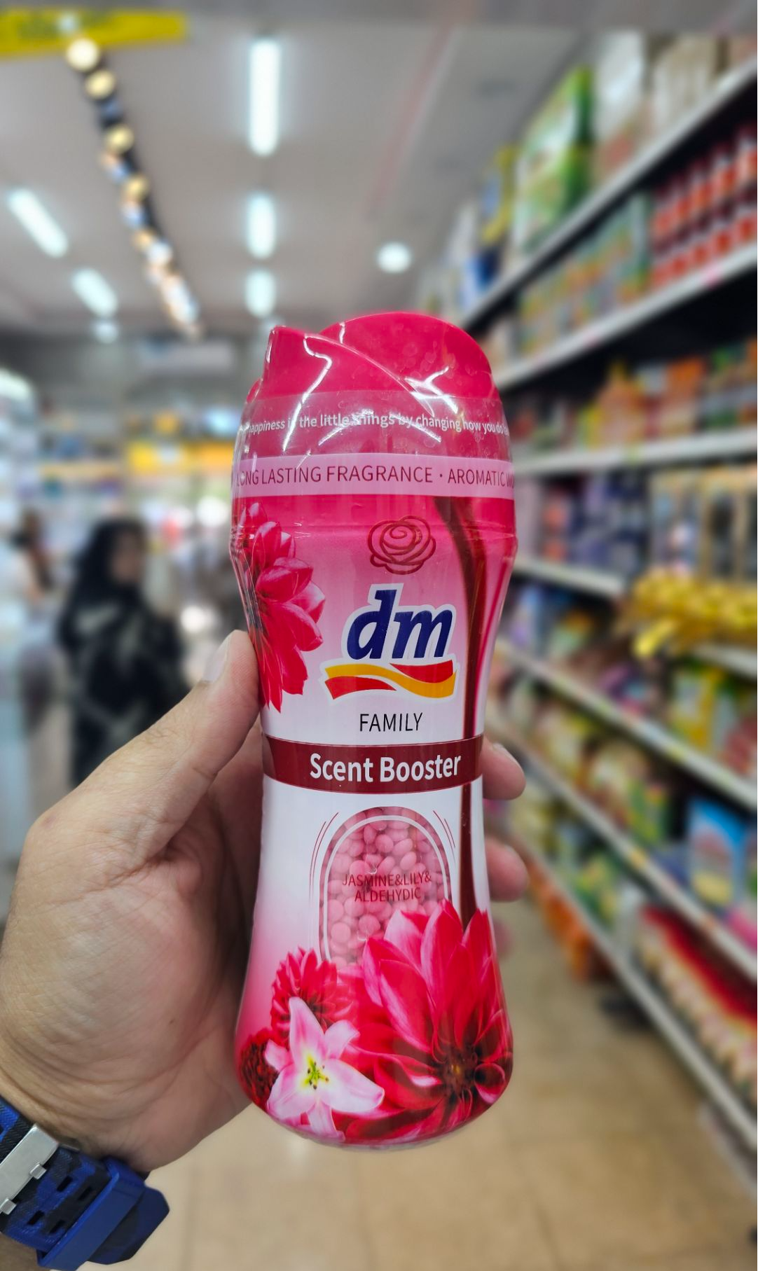 دانه های خوشبو کننده لباس dm مدل Scent Booster رایحه یاس و زنبق ۲۱۰ گرمی