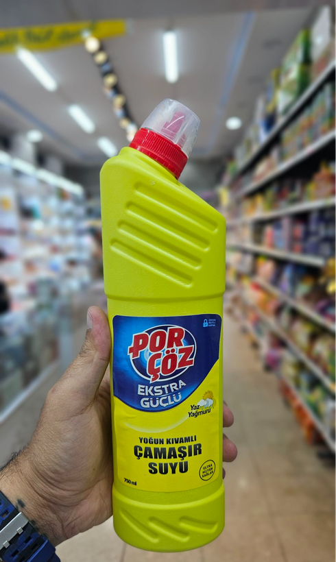 مایع سفید کننده پورچوز Porcoz رایحه باران تابستان 750 میلی لیتر
