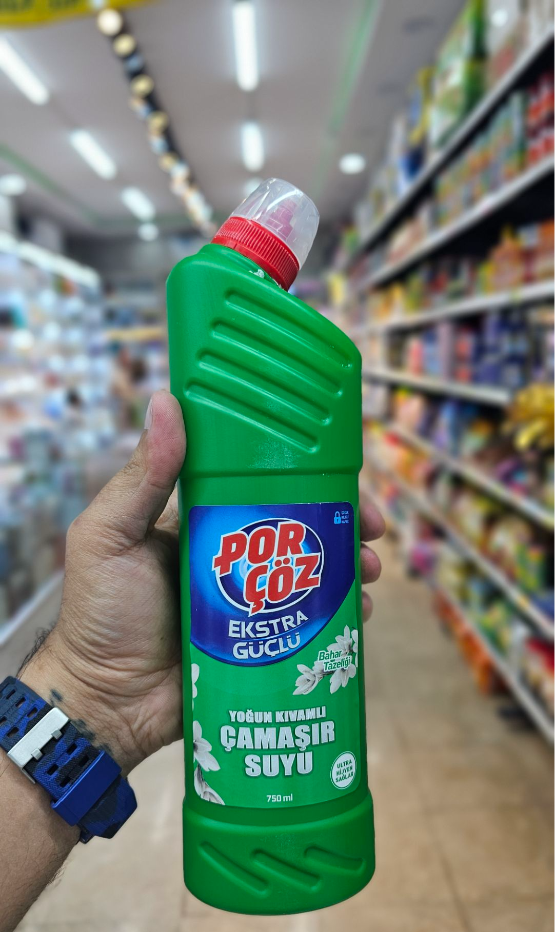 مایع سفید کننده پورچوز Porcoz رایحه طراوت بهاری حجم 750 میلی لیتر