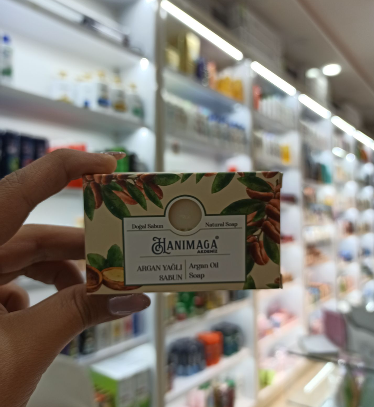 صابون طبیعی با روغن آرگان هانیماگا HANIMAGA