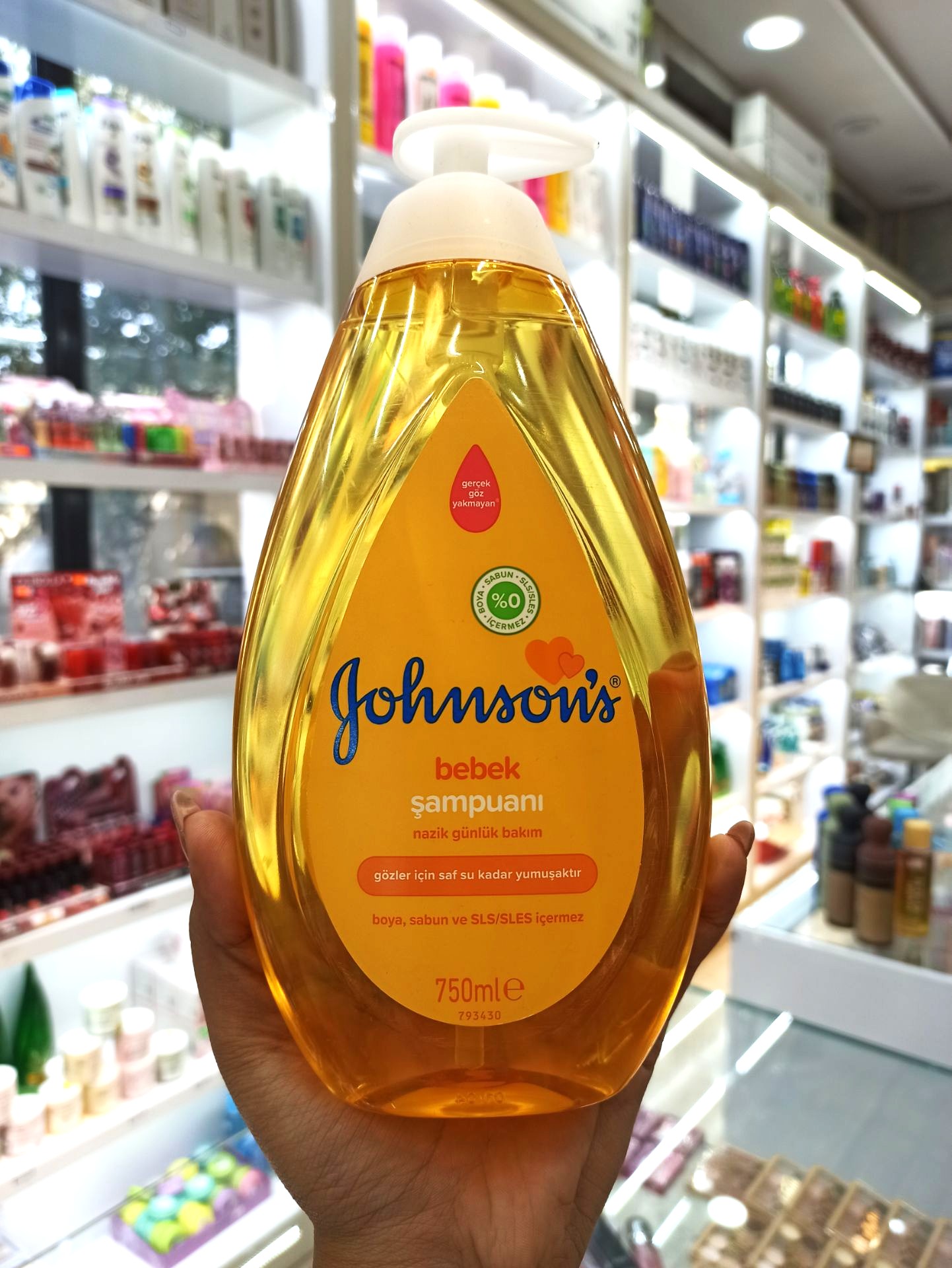 شامپو بچه جانسون مدل baby shampoo حجم 750 میلی‌ لیتر