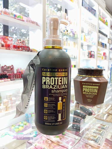 شامپو بدون سولفات پروتئین کوئین مدل Protein Brazilian Luxury حجم 800 میل