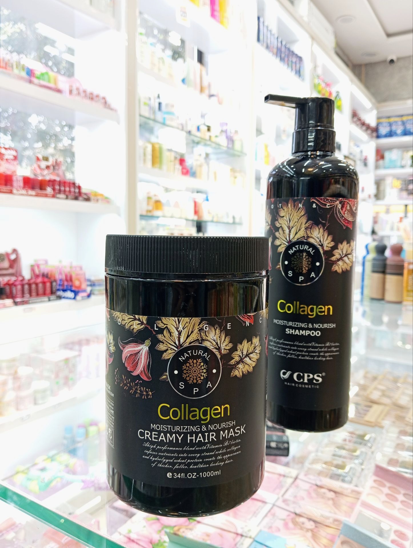 ماسک مو بدون سولفات سی پی اس کلاژن CPS COLLAGEN MOISTURIZING & NOURISH مناسب موهای خشک و آسیب دیده 1000 میل