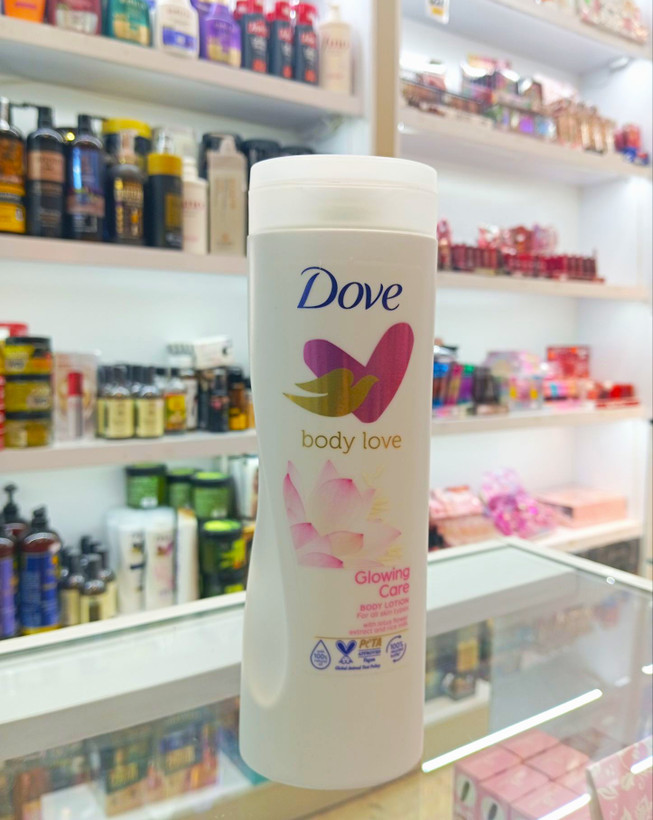 لوسیون بدن داو مدل Glowing care حجم 400 میل