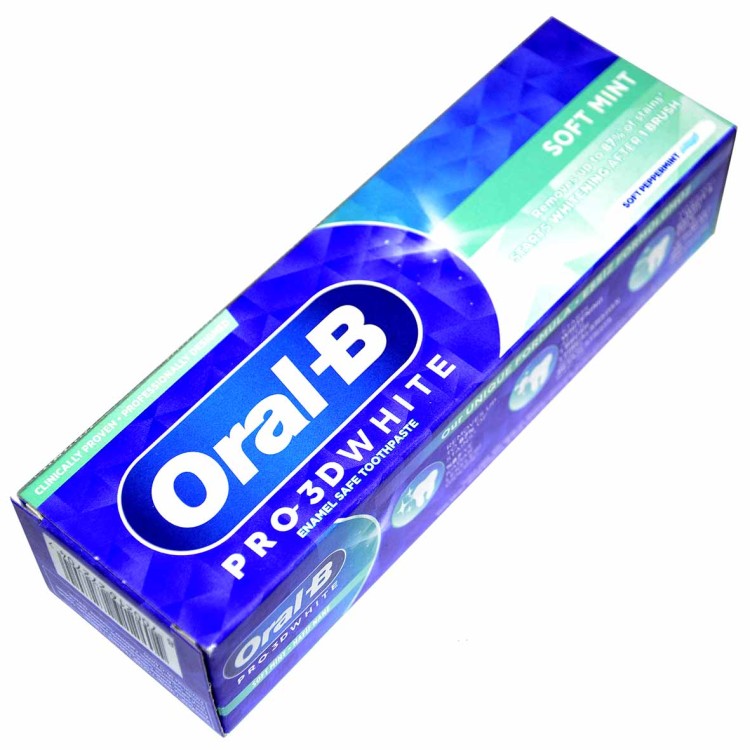 خمیردندان سفیدکننده اورال-بی Oral B Pro 3D White