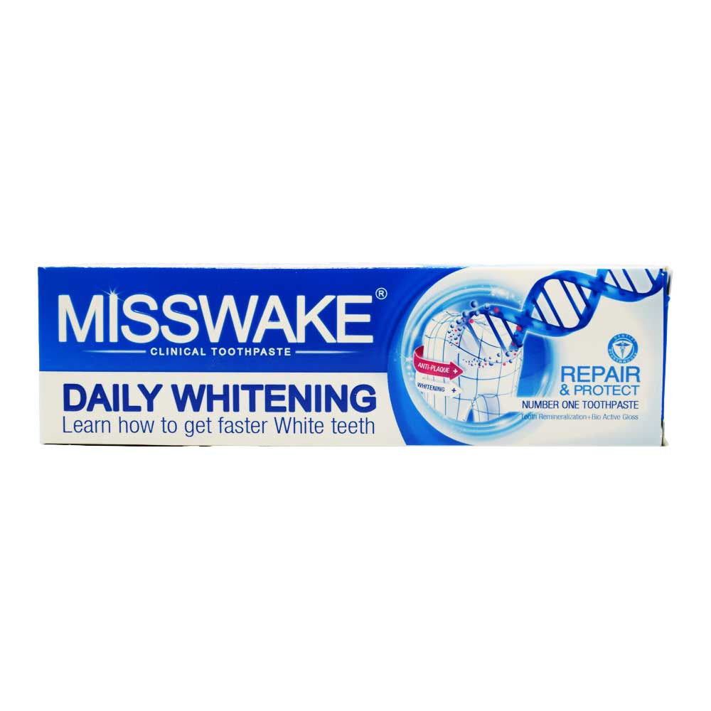 خمیردندان سفید کننده روزانه میسویک Misswake Daily Whitening حجم 75 میلی لیتر