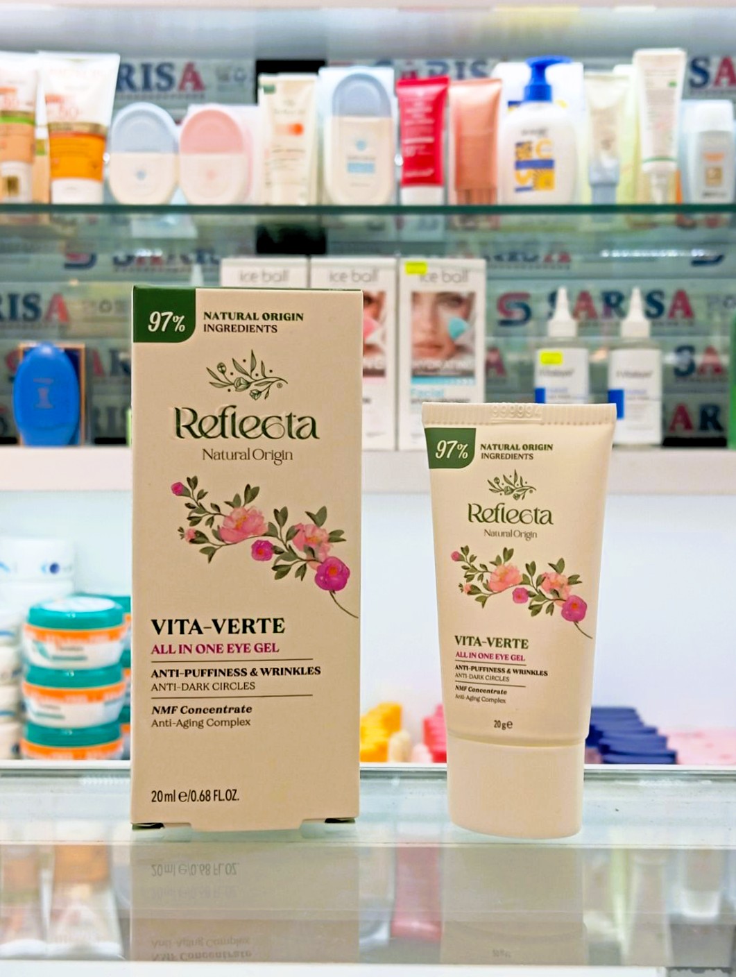 ژل دور چشم رفلکتا Vita verte حجم ۲۰ میلی لیتر مناسب انواع پوست