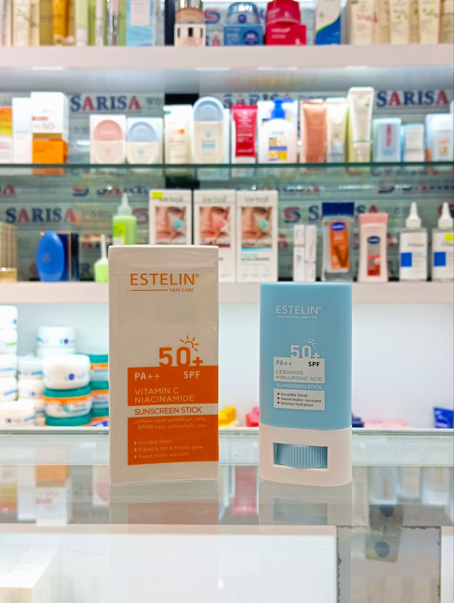 ضد آفتاب استیکی استلین SPF 50 حاوی هیالورونیک اسید و سرامید ۲۰ میلی‌لیتر