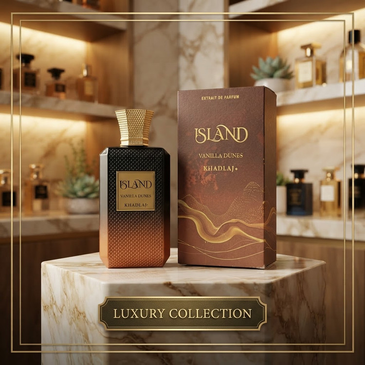 ادکلن آیلند وانیلا دونز خدلج ISLAN Vanilla Dunes Khadlaj حجم 100 میل شیرین و گرم