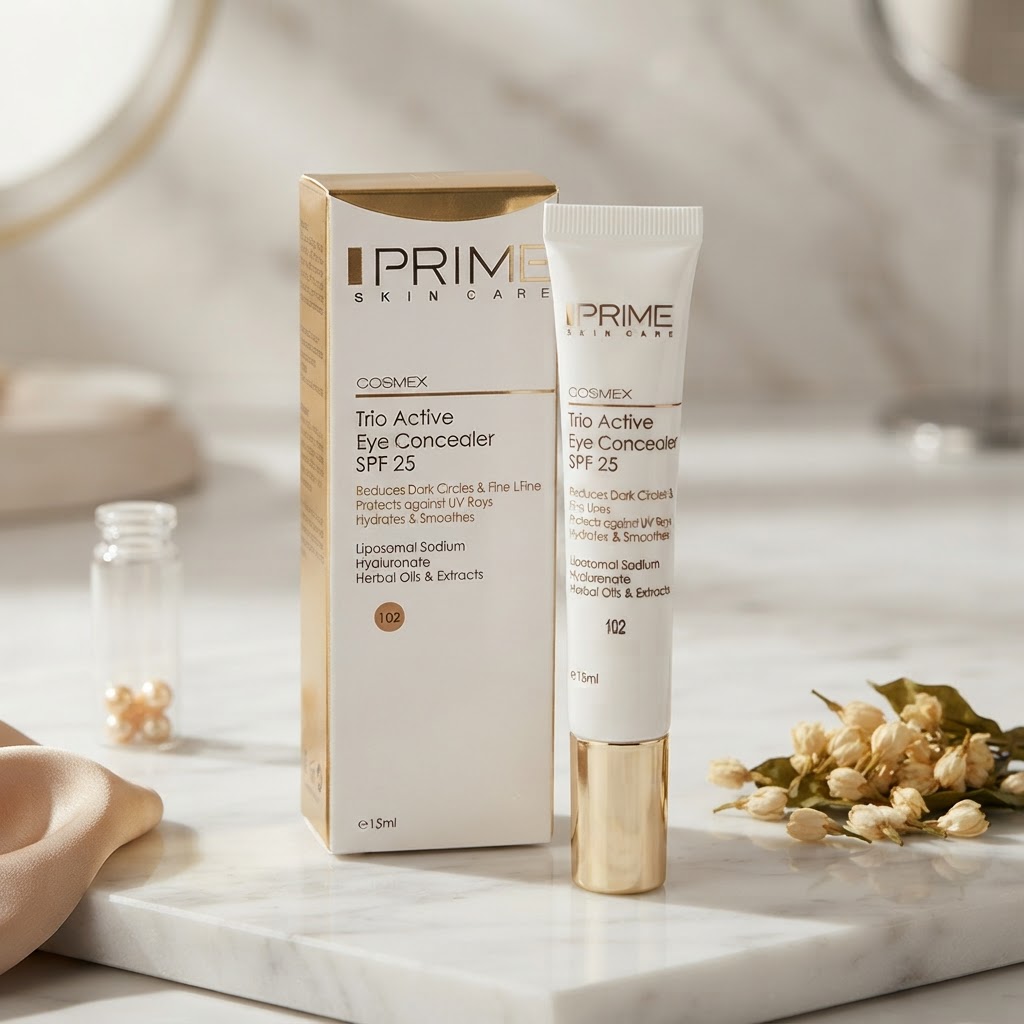کانسیلر دور چشم پرایم مدل Cospex Trio Active SPF 25 حجم 15 میلی لیتر