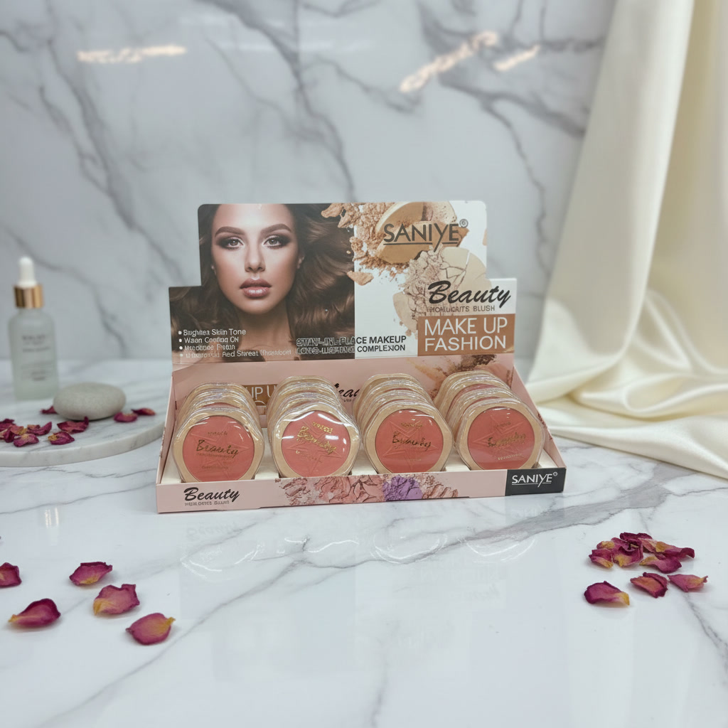 رژ گونه هایلایتر براش دار SANIYE Beauty