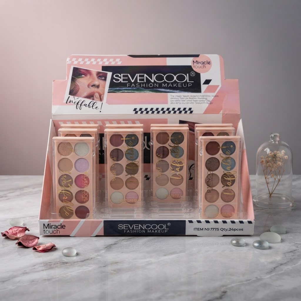 پالت سایه 10 رنگه SevenCool مدل  Fashion MakeUp