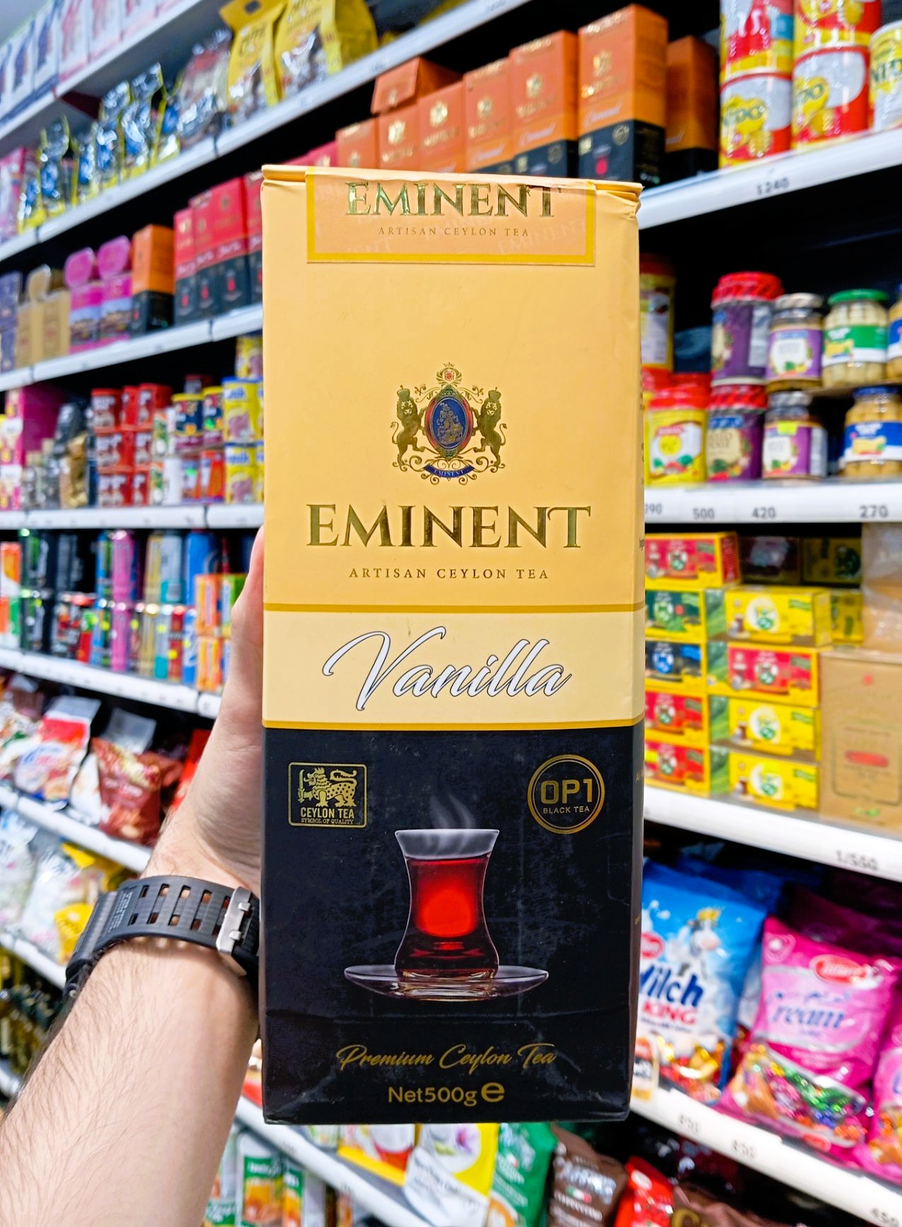 چای سیاه وانیلی امیننت ۵۰۰ گرم – عطر گرم و شیرین وانیل در هر فنجان