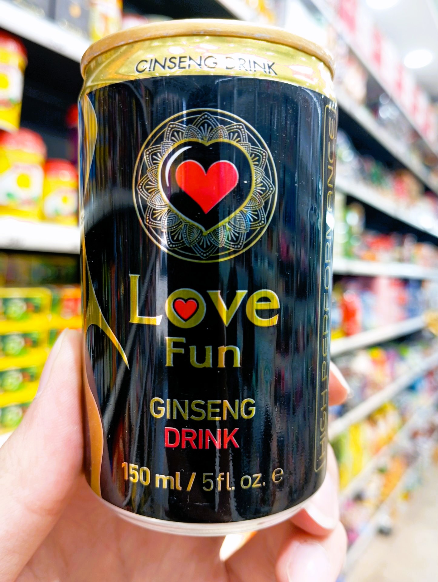 نوشیدنی جنسینگ LOVE FUN حجم ۱۵۰ میل | انرژی‌زا با طعم انار و هویج قرمز