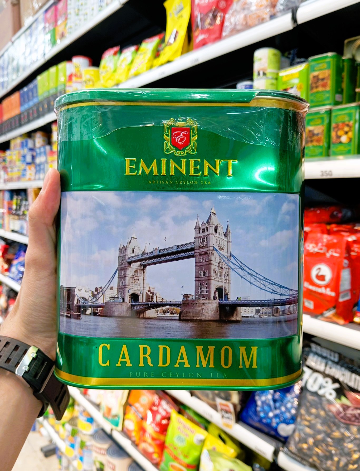 چای سیاه هل‌دار EMINENT مدل فلزی ۵۰۰ گرم | چای امیننت